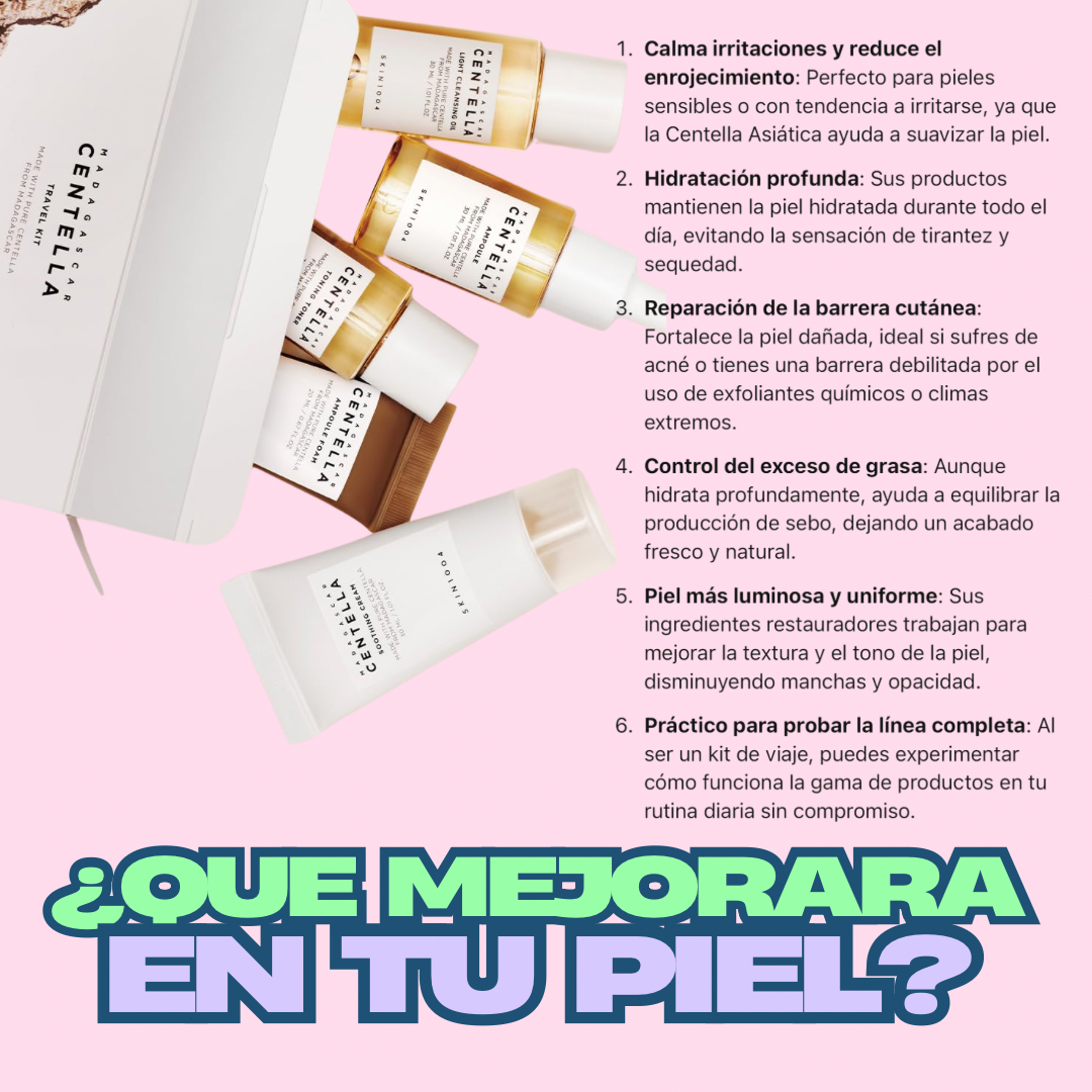 Kit Travel de Skin1004 Centella + Extras Perfectos para tu Rutina 🌿✨