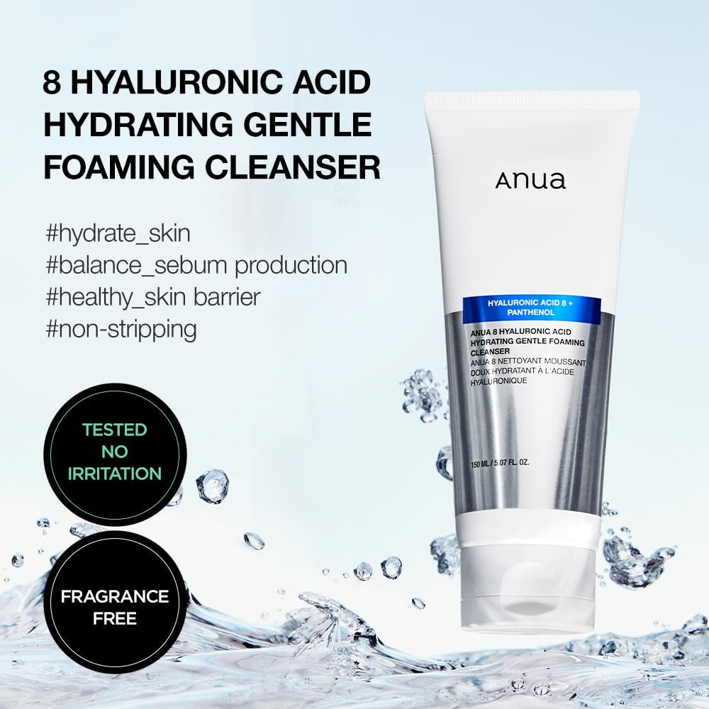 8 HYALURONIC ACID HYDRATING GENTLE FOAMING CLEANSER 150ml