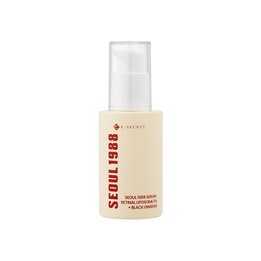 🧬 Retinal Liposome 2% + Black Ginseng Serum de Seoul 1988 - Anti-edad clínico con poder coreano.