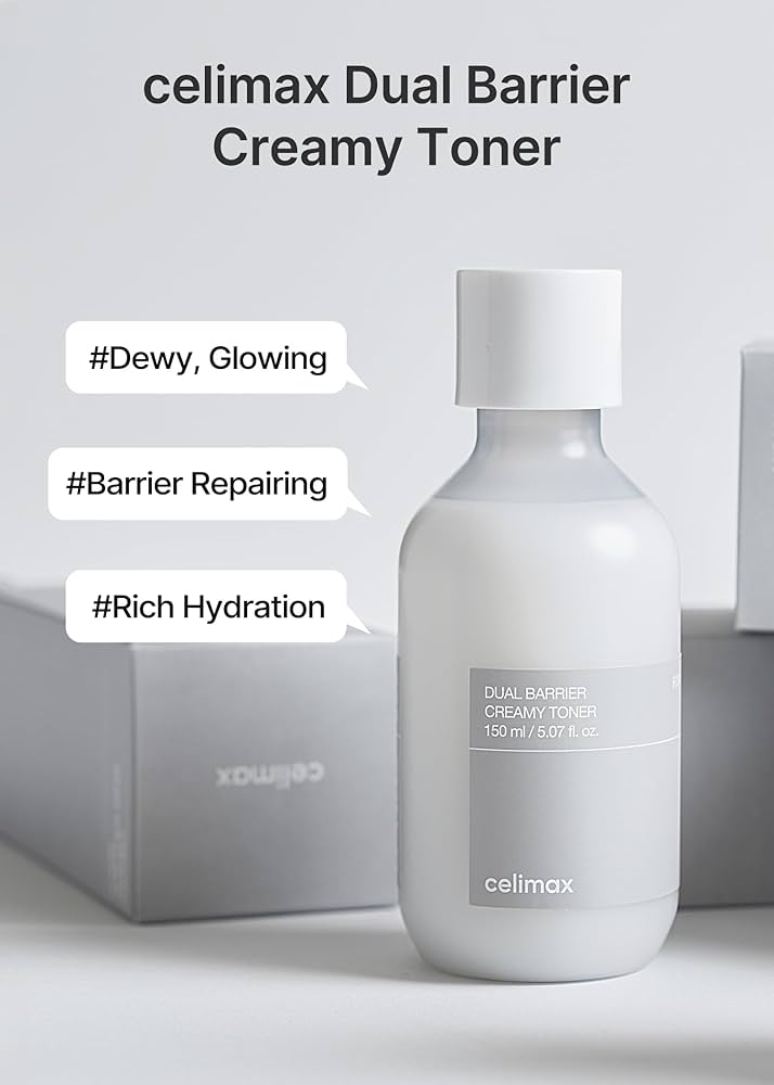 💧 Dual Barrier Creamy Toner de Celimax