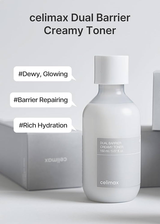 💧 Dual Barrier Creamy Toner de Celimax