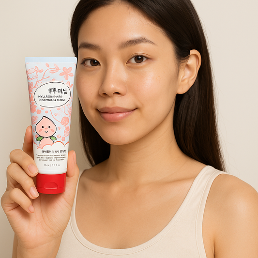 🍑 HYALURONIC ACID WITH PEACH CLEANSING FOAM