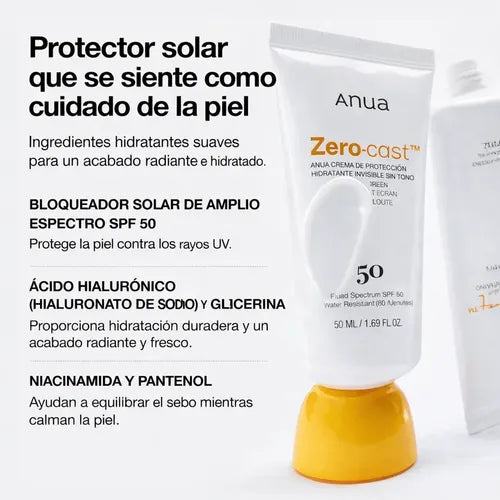 Anua Zero-Cast Moisturizing Finish Sunscreen