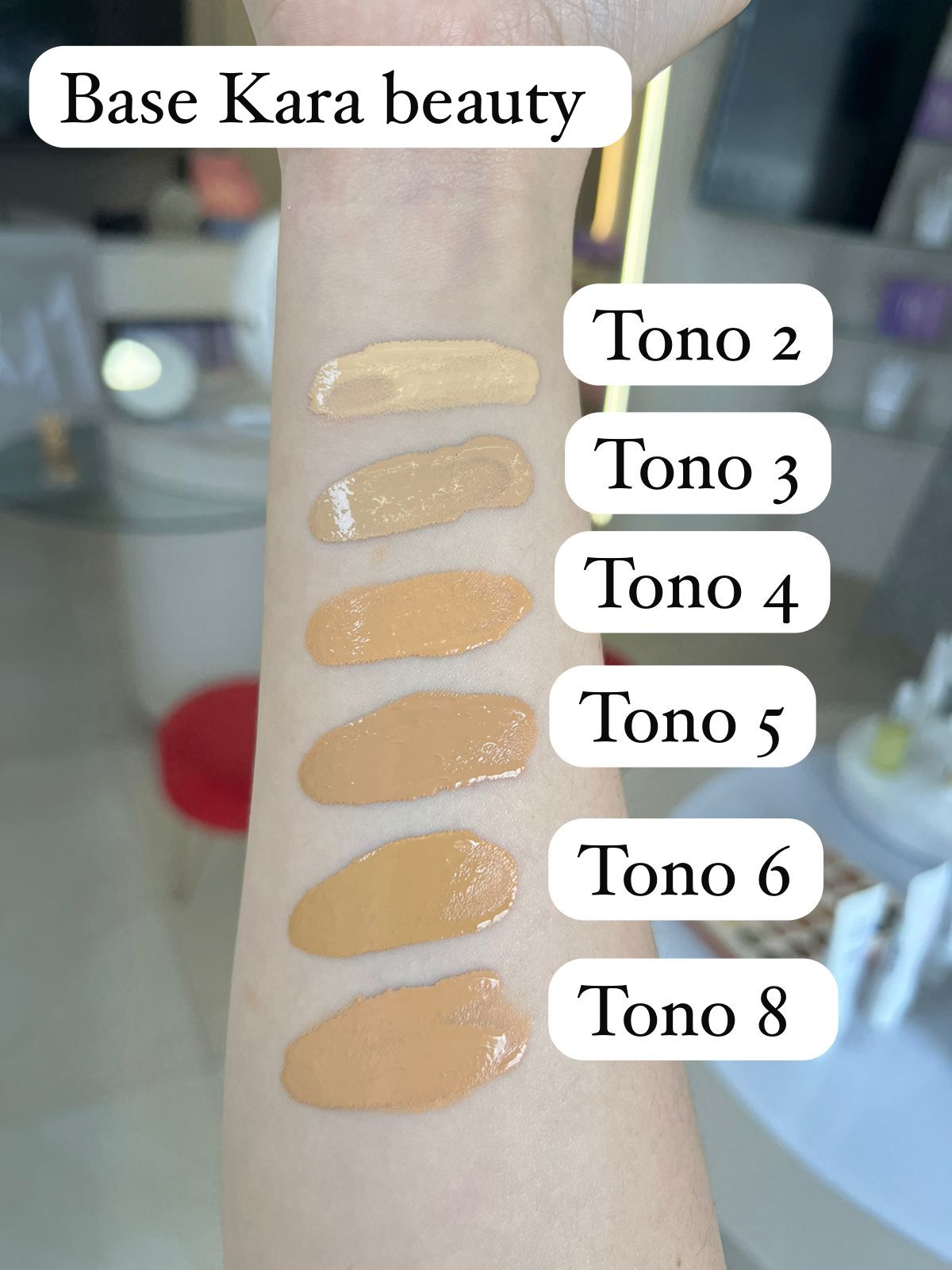 Base Serum Kara Beauty cobertura ligera